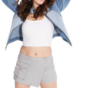 Women's Cargo Wrap Skort - Wild Fable Gray XL NWT